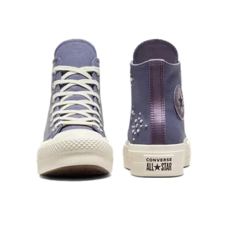 Converse Women's Chuck Taylor All Star Lift Platform High 'Pearls & Studs Lavender Ash' Women's-3