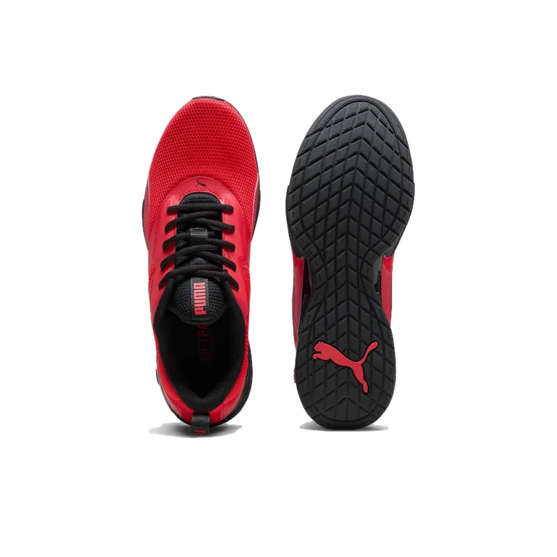PUMA Neutron Anti Slip Wear Resistant Low Top Running Shoes Men's Red-3
