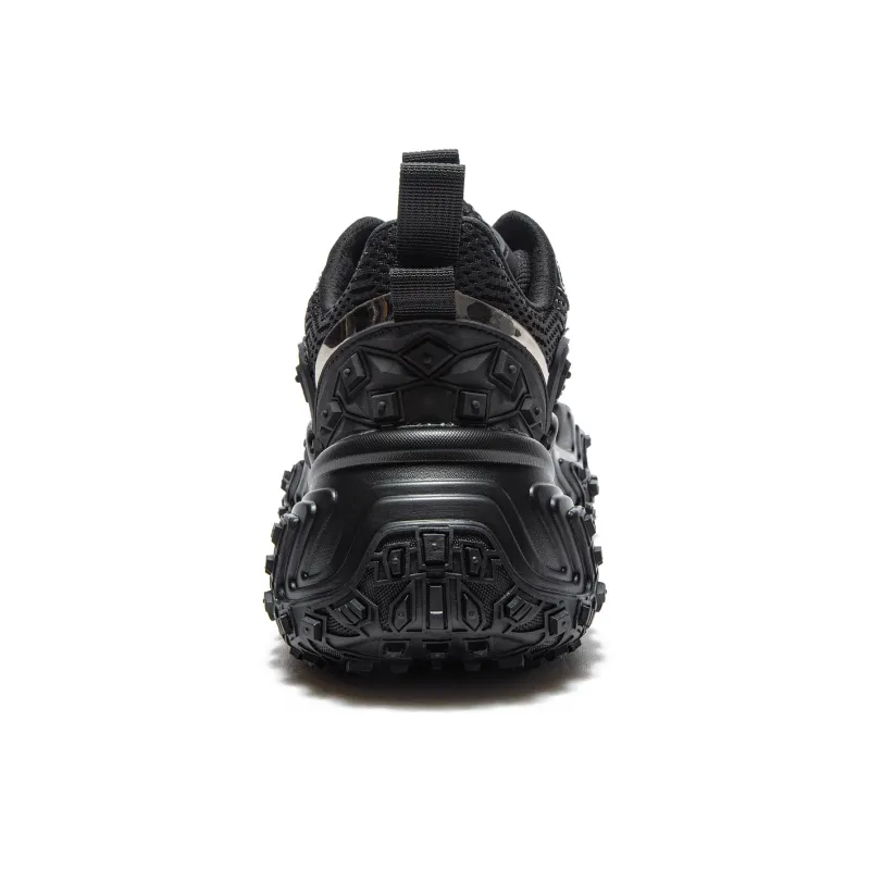 EstherShop Anti-Slip And Wear-Resistant Height Increasing Low-Top Chunky Sneakers Unisex Black-4