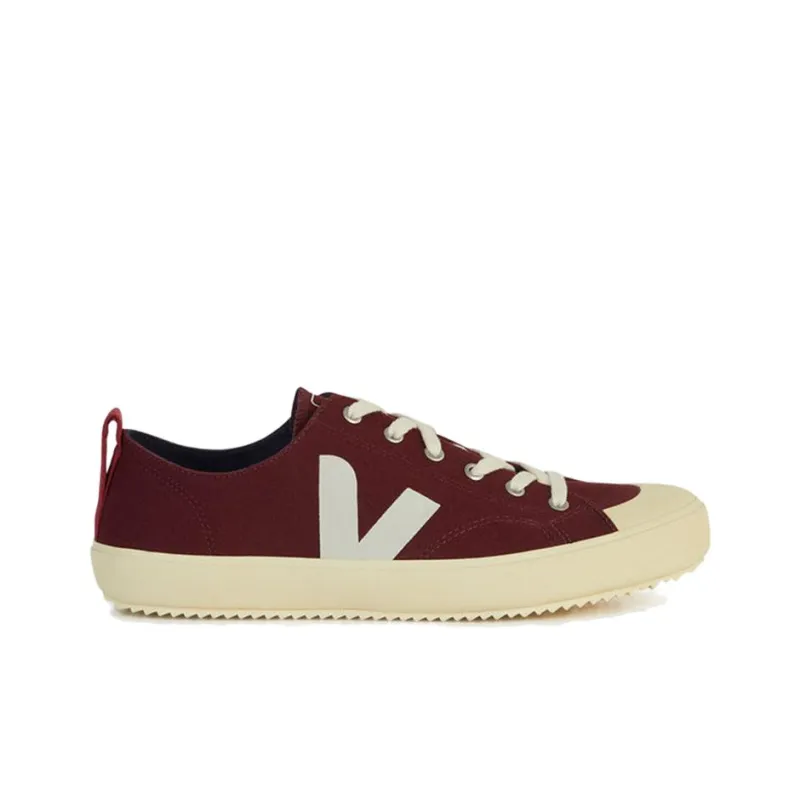 VEJA Nova Canvas Amarante Low-Top Stylish Skateboarding Shoes Unisex Dark Red-1