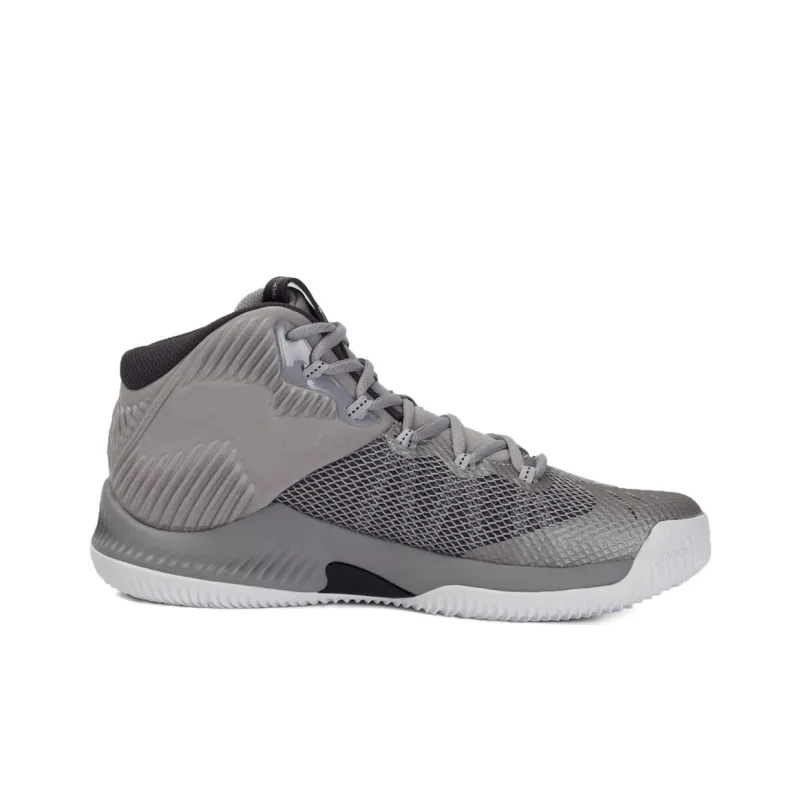 Adidas Crazy Hustle Anti-Slip Wear-Resistant High-Top Basketball Shoes Men's Gray-1