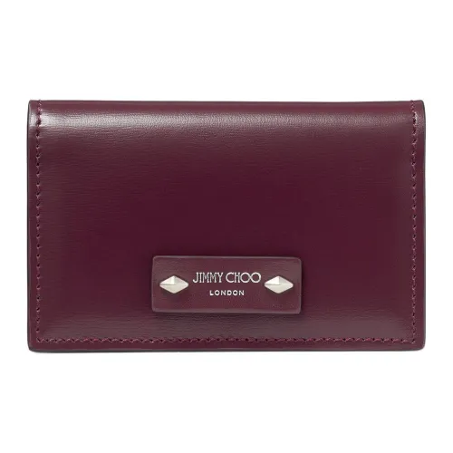 Jimmy Choo Calfskin Wallet Women's Pomegranate Red