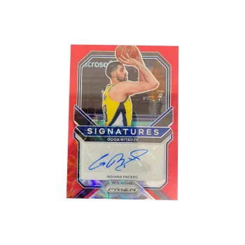 PANINI Goga Bitadze 2020 21 PRIZM Pacers Goga Red Refractor Signature Player Card Product Access Sports Cards 1 Pc