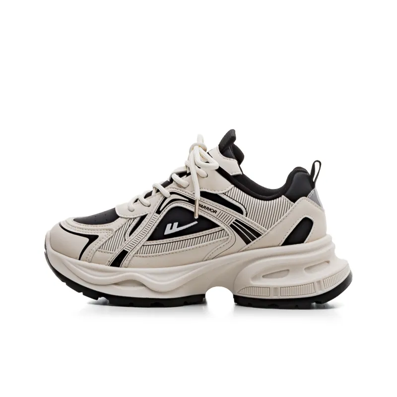 Warrior Snake Year Limited Edition Casual Shoes Wear-Resistant Height Increasing Low-Top Chunky Sneakers Unisex-0