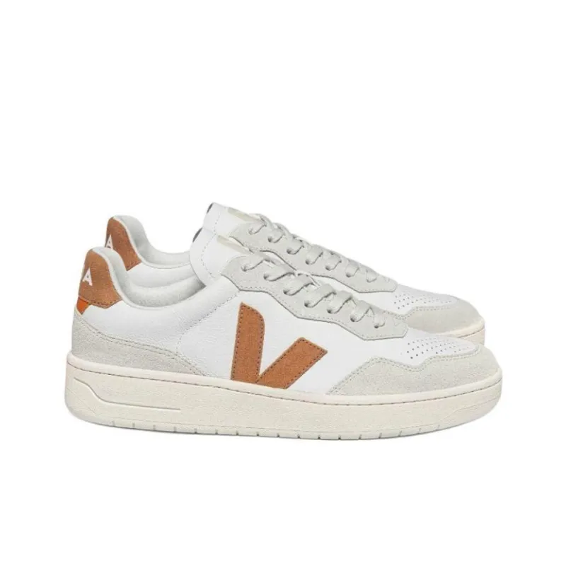 VEJA Women's V 90 Leather 'Extra White Umber'-4