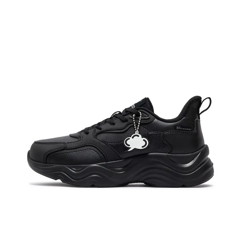 361° Linglong Series Anti Slip And Wear Resistant Warm Low Top Casual Running Shoes Women's Black-0