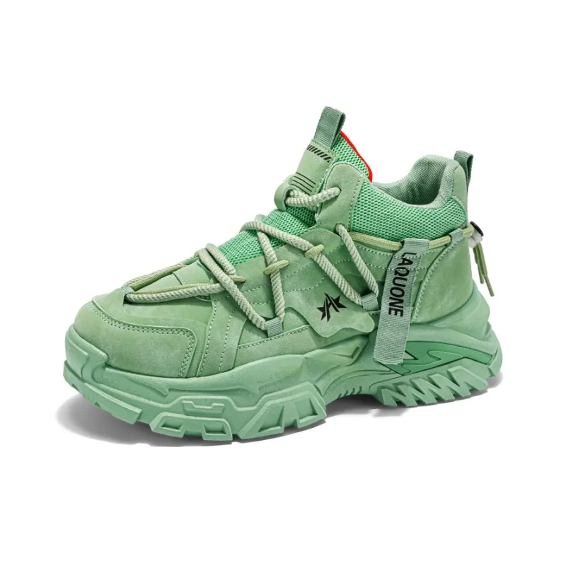 M.M Party Cushioning Wear Resistant Mid Top Chunky Sneakers Men's-6