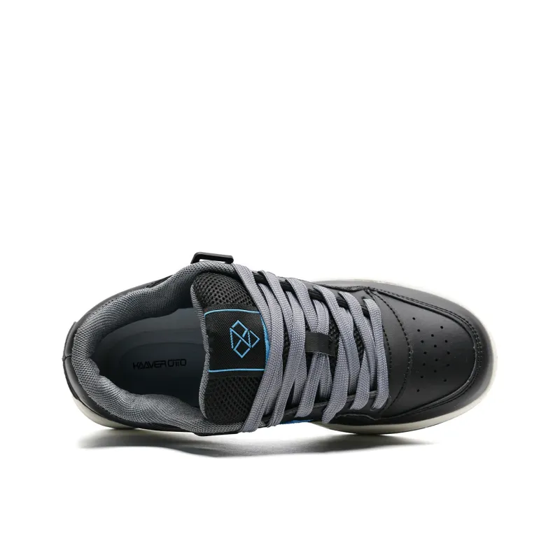 KAAVER OTTO Wear-Resistant Low-Top Skateboard Shoes Unisex White Blue-24