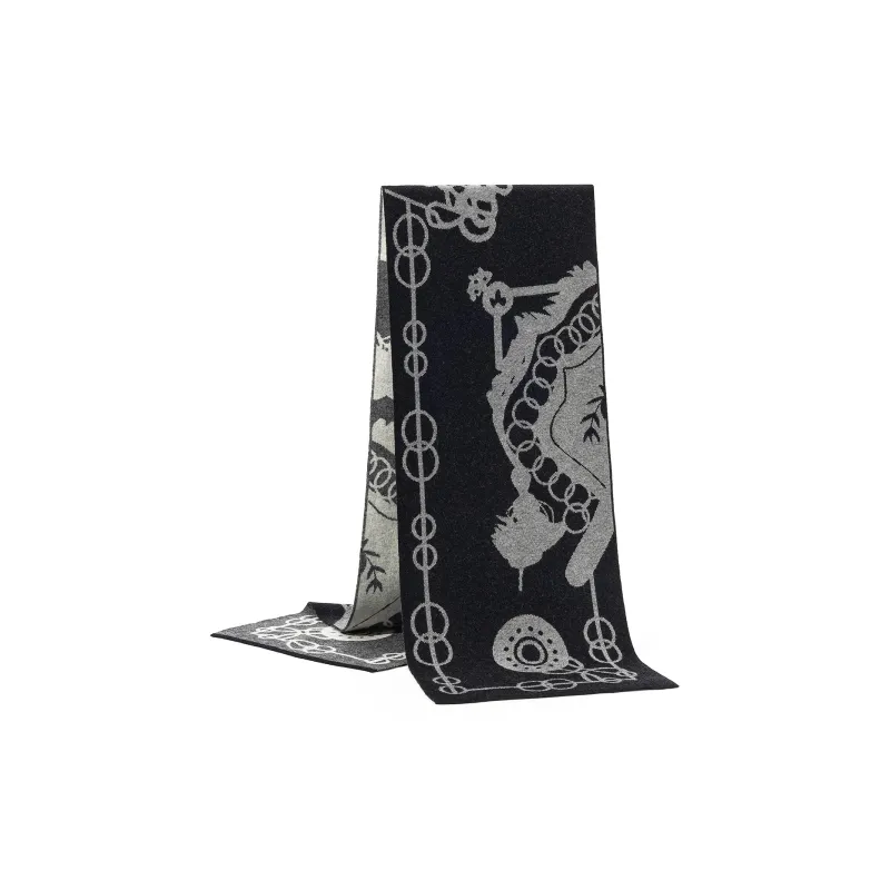 Shanghai Story 100% Sheep Wool Knit Scarves Unisex Multiple Colors-3
