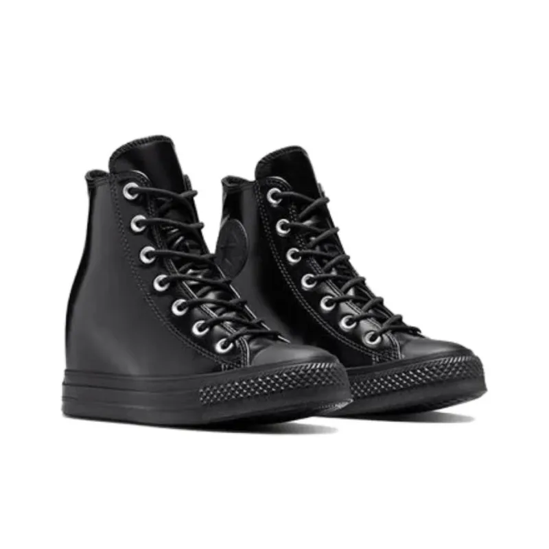 Converse Women's Chuck Taylor All Star Wedge Platform High 'Triple Black' Women's-2
