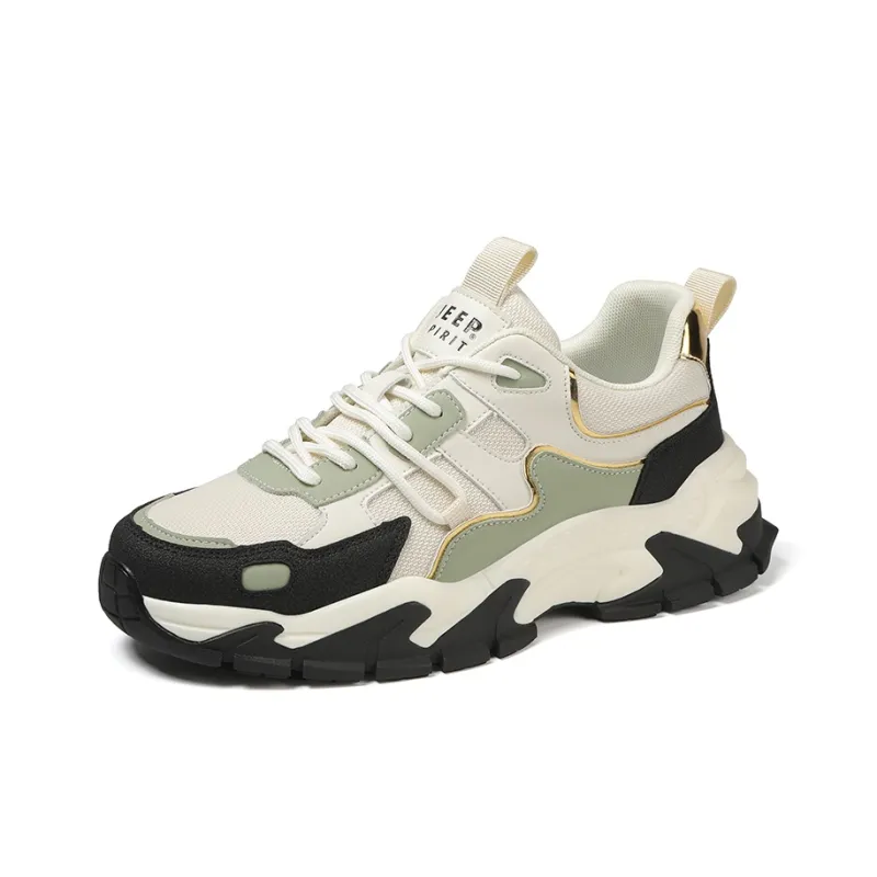 JEEP SPIRIT Chunky Sneakers Men Low Top Shuffleboard White-2