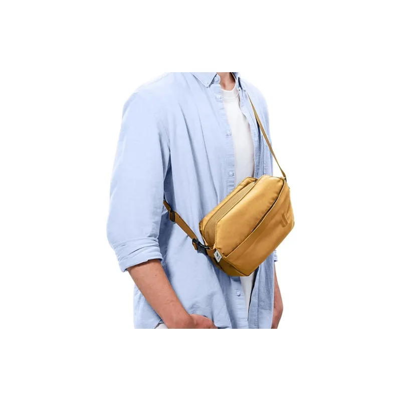 DEUTER Recycled Polyester One Shoulder Crossbody Fanny Pack Regular Unisex Cinnamon Blend With Almond-4