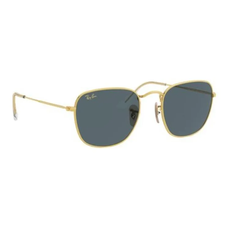 RayBan Metal Square Sunglasses Men's Gold-1