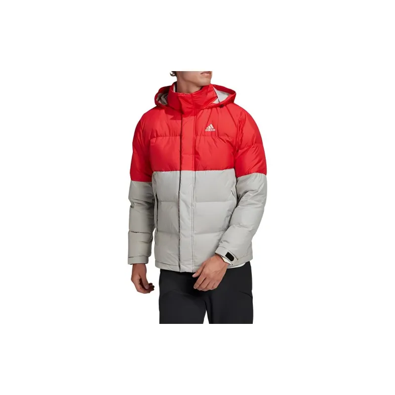 Adidas Down Jackets Men Metallic Gray-2