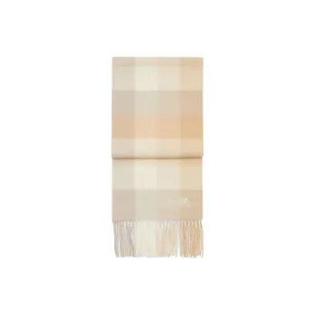 COACH Wool Knit Scarves Unisex Beige