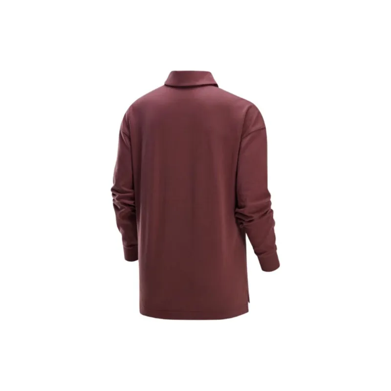 Nike Sportswear Essentials Series Polo Shirt Women's Red Brown-1