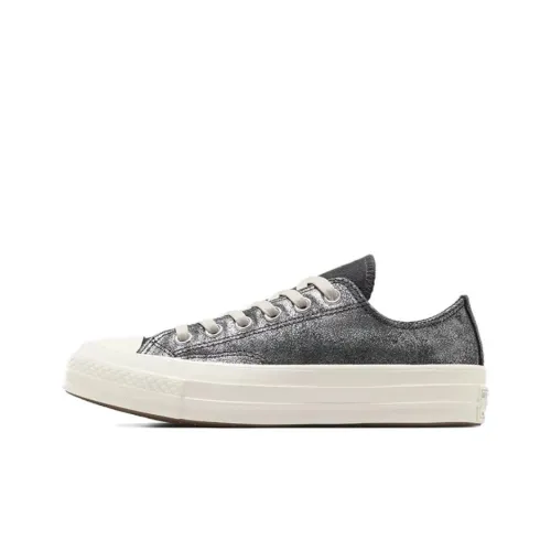 Chuck 70 Converse Low 'Suede Shimmer Vamp Pyre Black' Women's