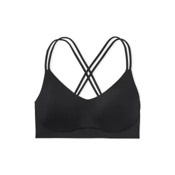 Victoria's Secret VSX VSX Elevate Strappy-Comfort Sports Bra /Black Bra Women's Black