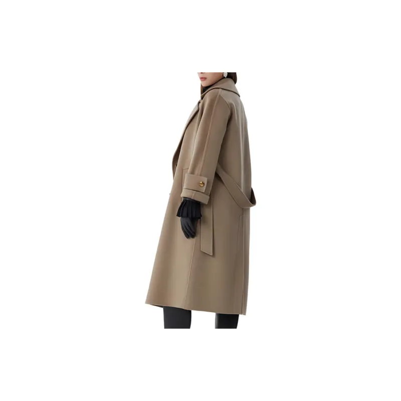 BESIONIA Coats Women's Camel-4