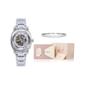 VRQ Athena Series Automatic Mechanical Movement Watch Women's Watch Cut Out Dial