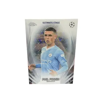 Topps Champions League UCC Bubbles Fold England Manchester City Phil Foden Player Card Card Passable Sports Cards 1 Pc