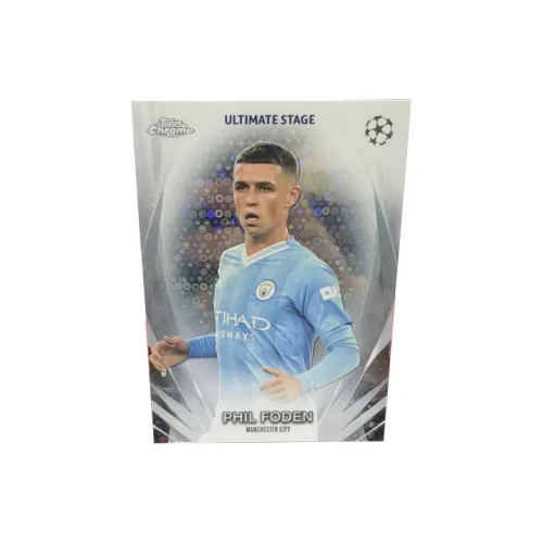 Topps Champions League UCC Bubbles Fold England Manchester City Phil Foden Player Card Card Passable Sports Cards 1 Pc