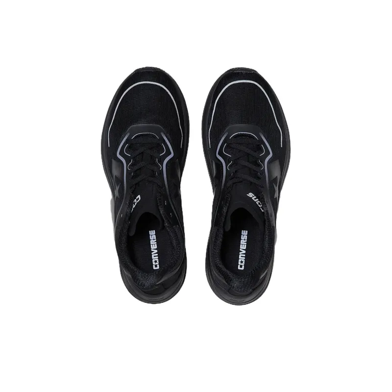Converse Cons Anti Slip Wear Resistant Low Top Running Shoes Unisex Black-3