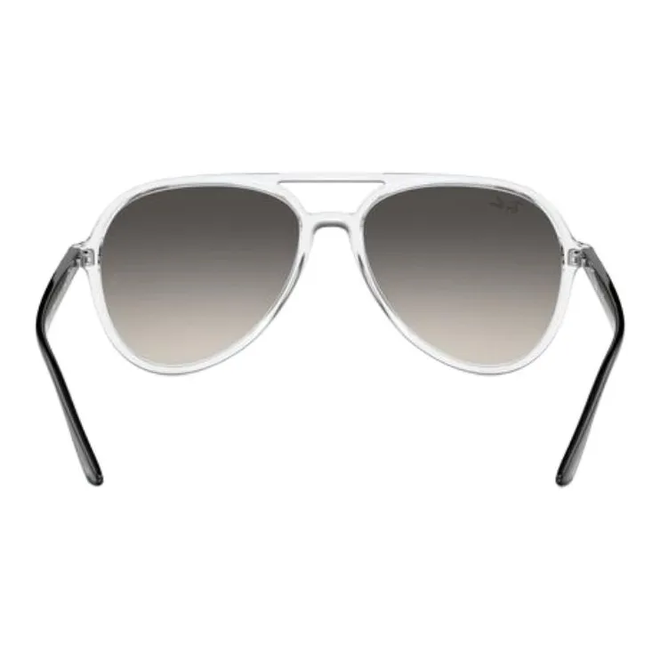 RayBan Polycarbonate Aviator Sunglasses Women's Transparent/Black-2