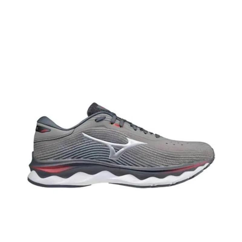 Mizuno Wave Sky 5 Anti-Slip Wear-Resistant Low-Top Running Shoes Men's Gray-1