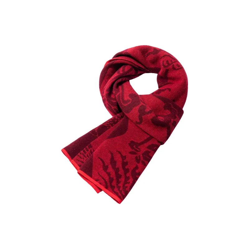 Shanghai Story 100% Sheep Wool Knit Scarves Unisex Multiple Colors-4