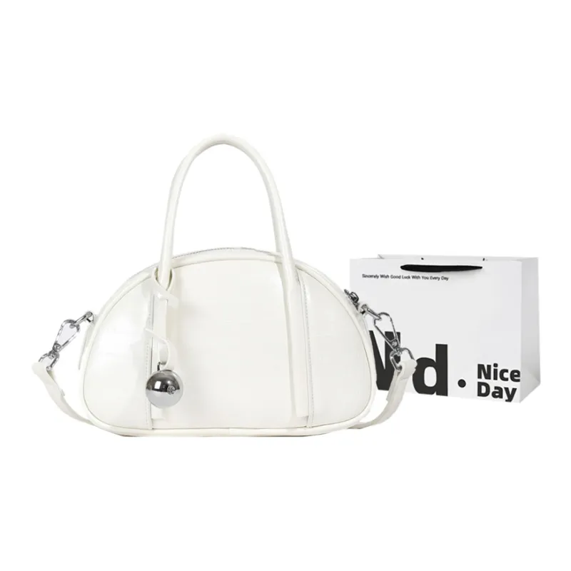 SWIMADE PU Crossbody Handbag Women's White/Silver/Black-0