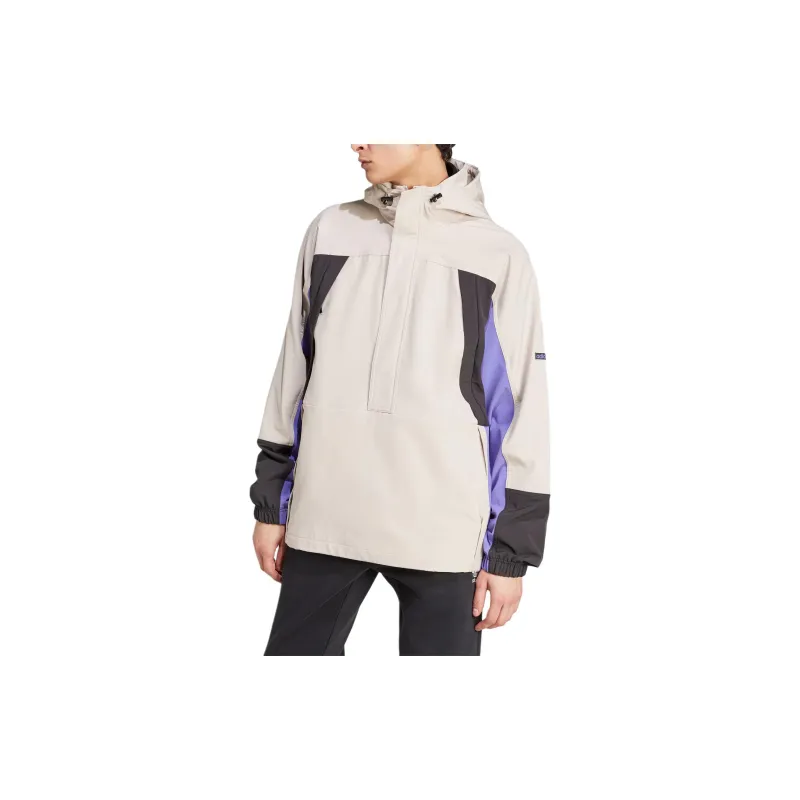 Adidas Originals Colorblock Anorak Jackets Coats Men's Earth Brown-2