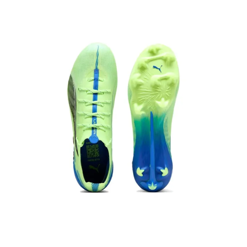 PUMA Ultra 5 Cushioning, Wear Resistant Soccer Shoes Women's Green-3