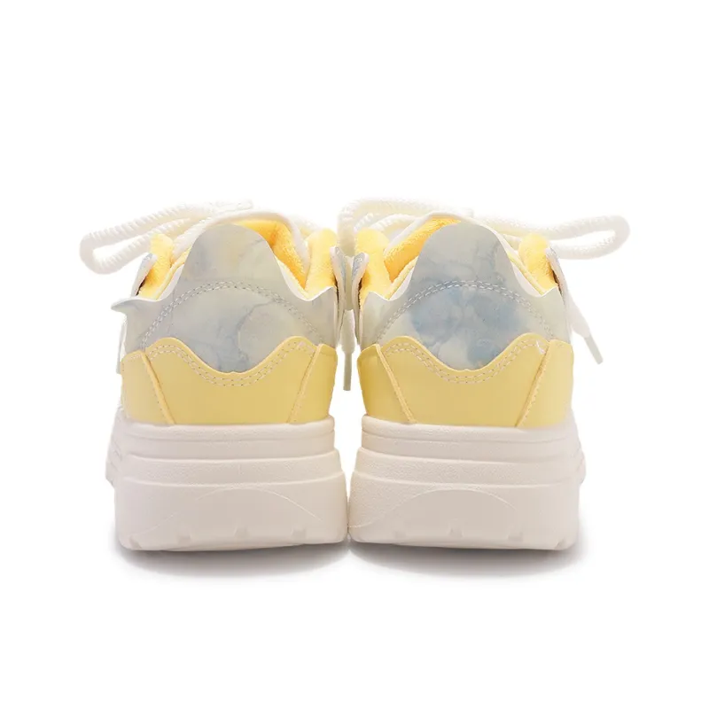 SHUXIAOBEI Anti Slip Wear Resistant Low Top Casual Shoes Women's Misty Blue-19