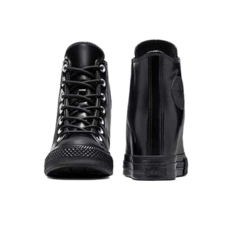 Converse Women's Chuck Taylor All Star Wedge Platform High 'Triple Black' Women's-3