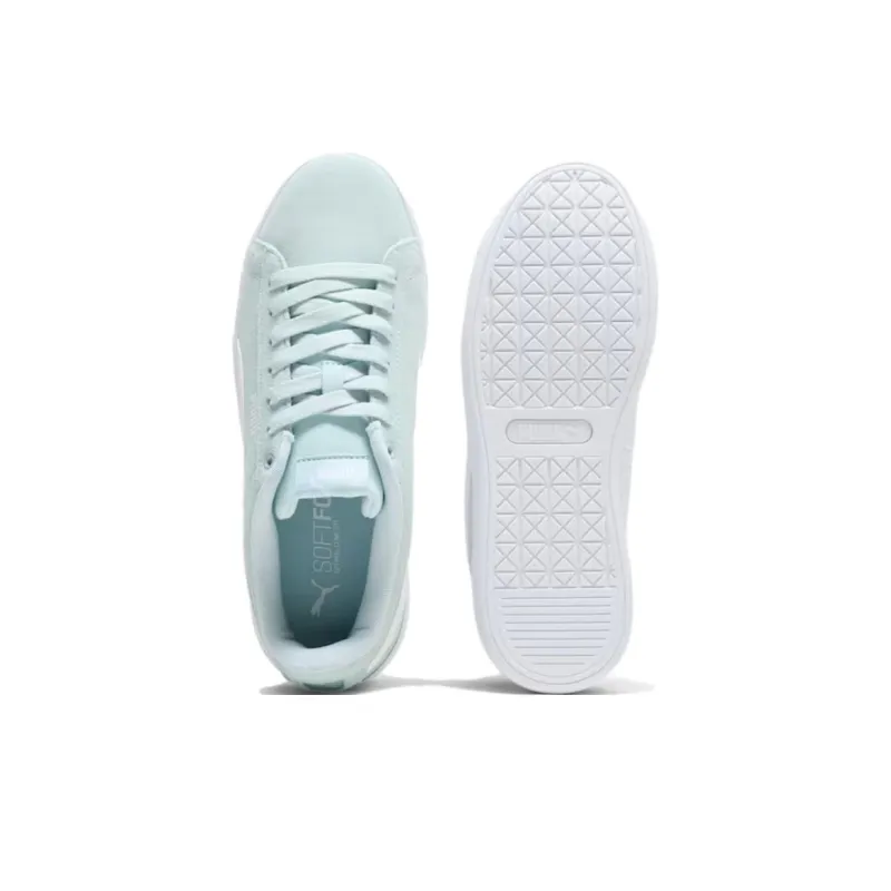 PUMA Vikky V3 Anti Slip Wear Resistant Low Top Skateboard Shoes Women's Light Green-3