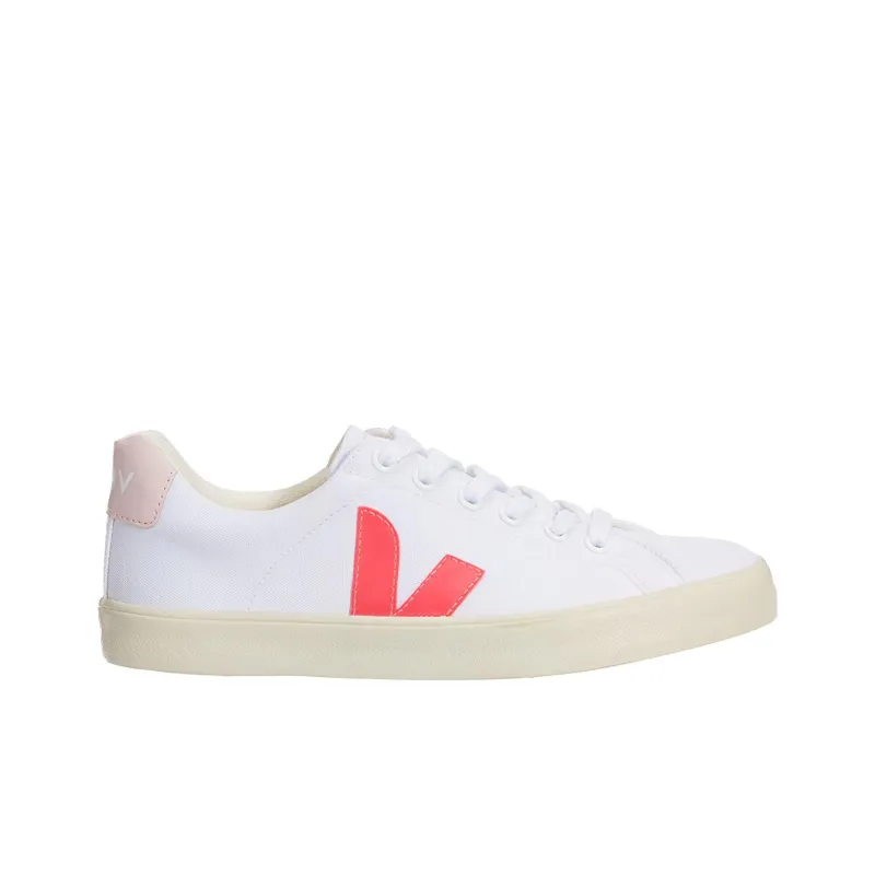 VEJA Esplar Se Canvas White Rose Fluo Petale Women's-1