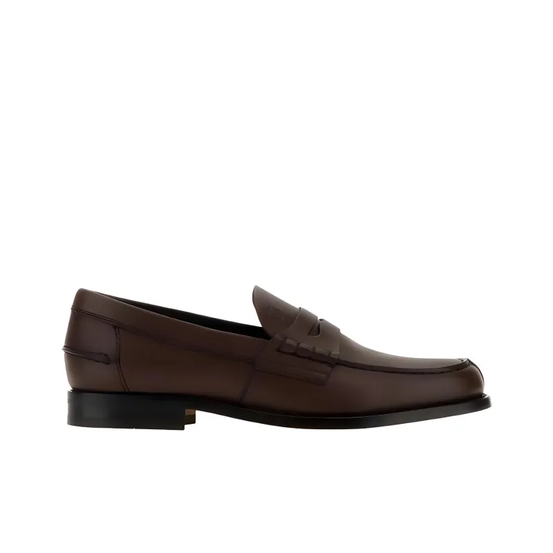 TOD'S Logo Embossed Slip On Loafers-1