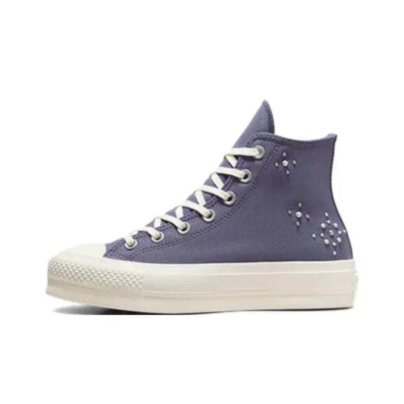 Converse Women's Chuck Taylor All Star Lift Platform High 'Pearls & Studs Lavender Ash' Women's-0