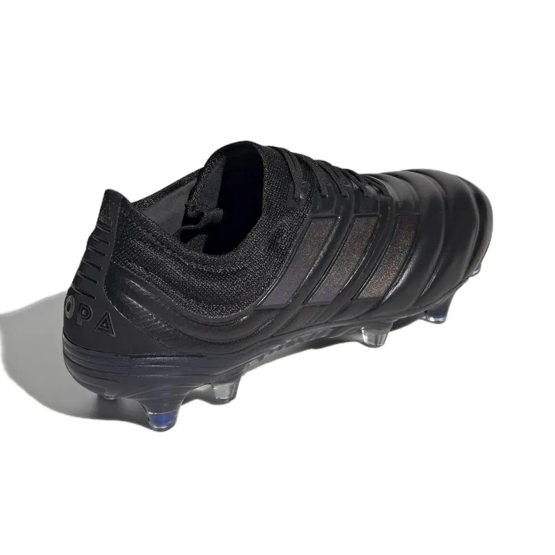 Adidas COPA 19.1 FG Rubber Long Studs Anti-Slip Wear-Resistant Soccer Shoes Men's Black-3