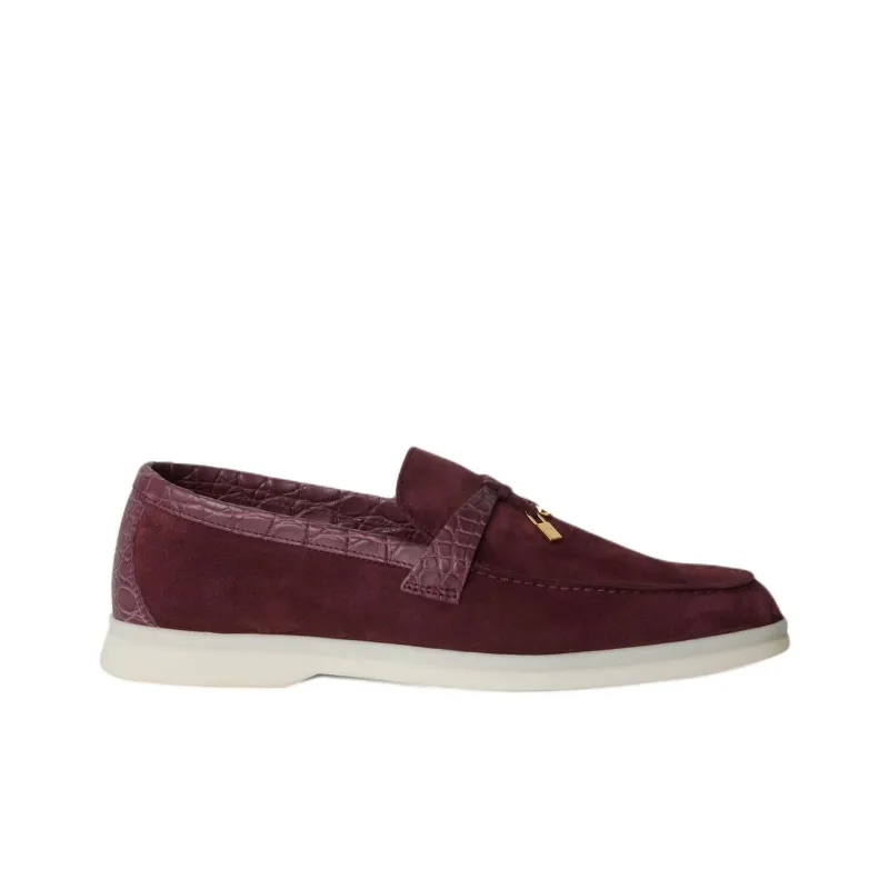 Loro Piana Summer Charms Walk Loafers Women's Fuchsia-1