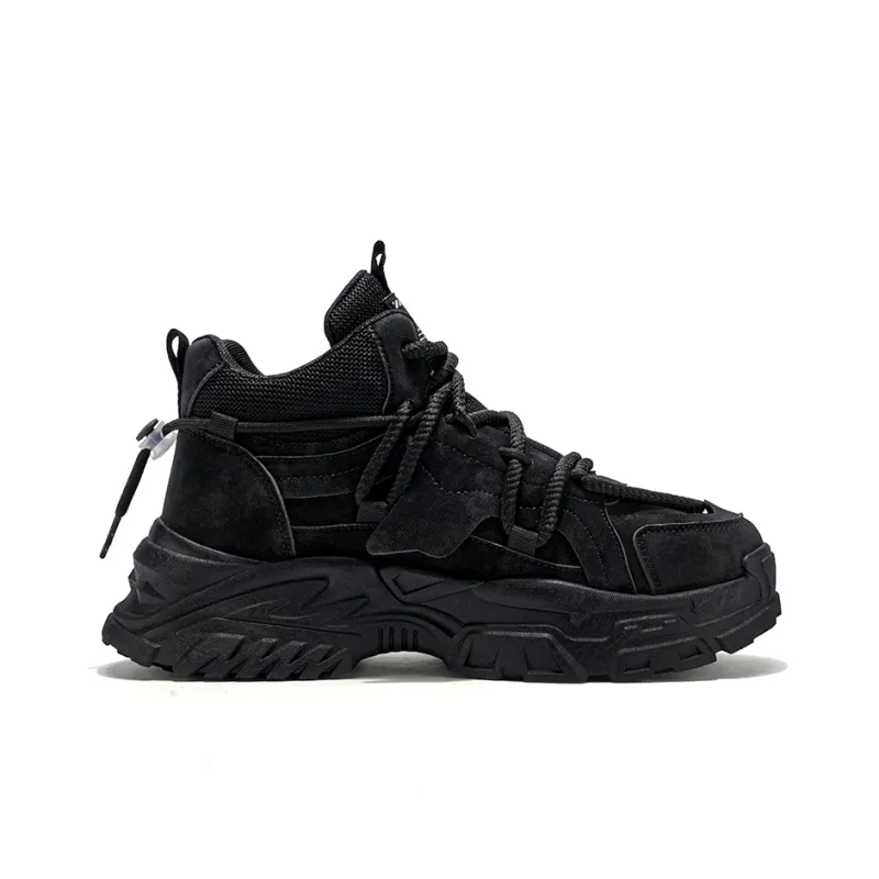 M.M Party Cushioning Wear Resistant Mid Top Chunky Sneakers Men's-1
