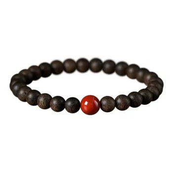 FANGYUANXIAOFU Auspicious Year Of The Snake Agarwood Precious Wood Bracelets Unisex