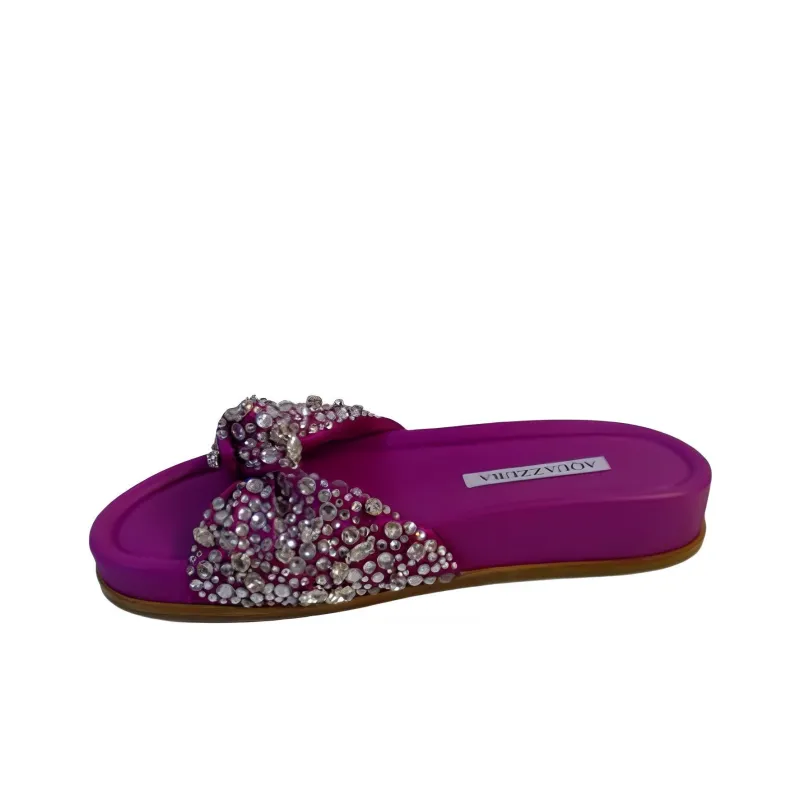 AQUAZZURA Rubber Sole Slide Slippers Women's Purple-0