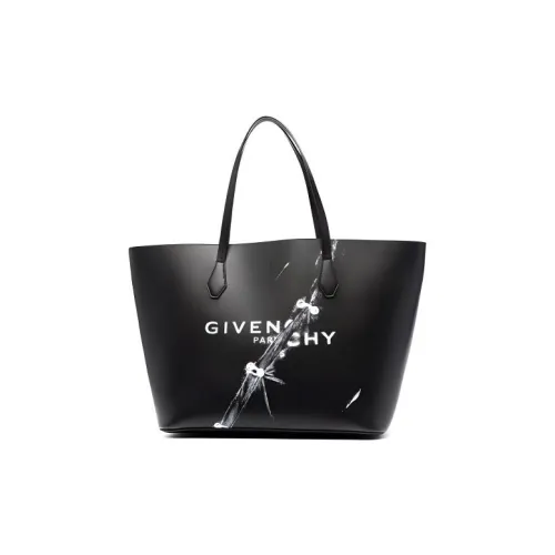 GIVENCHY Leather Tote Bag Shopping Bag Shoulder Bag Handbag Women's Black