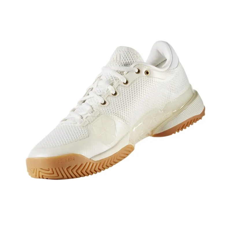 Adidas Barricade Anti Slip Wear Resistant Low Top Tennis Shoes Men's White-1