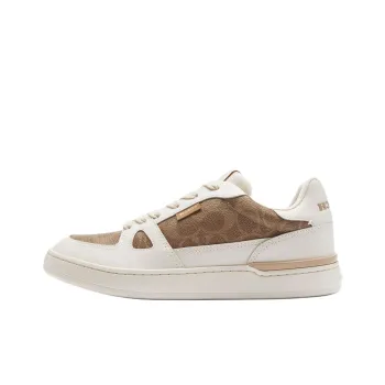 COACH Clip Low Top Skateboard Shoes Women's Brown