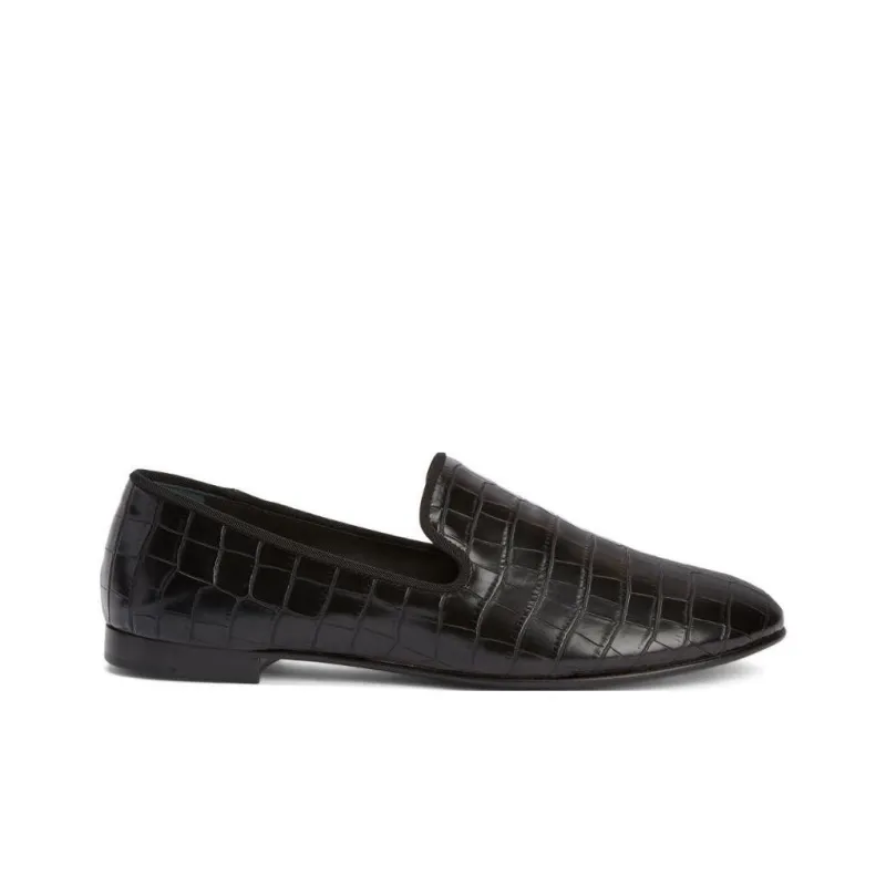 Giuseppe Zanotti Seymour Embossed Leather Loafers-1