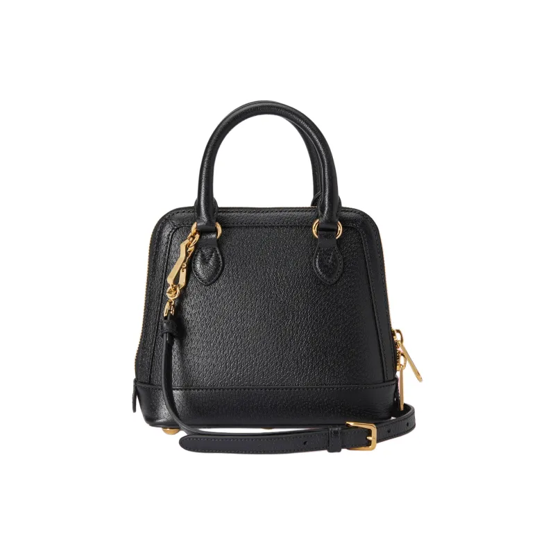 GUCCI Adidas Collaboration Leather Shoulder Bag Crossbody Bag Handbag Mini Women's Black-4