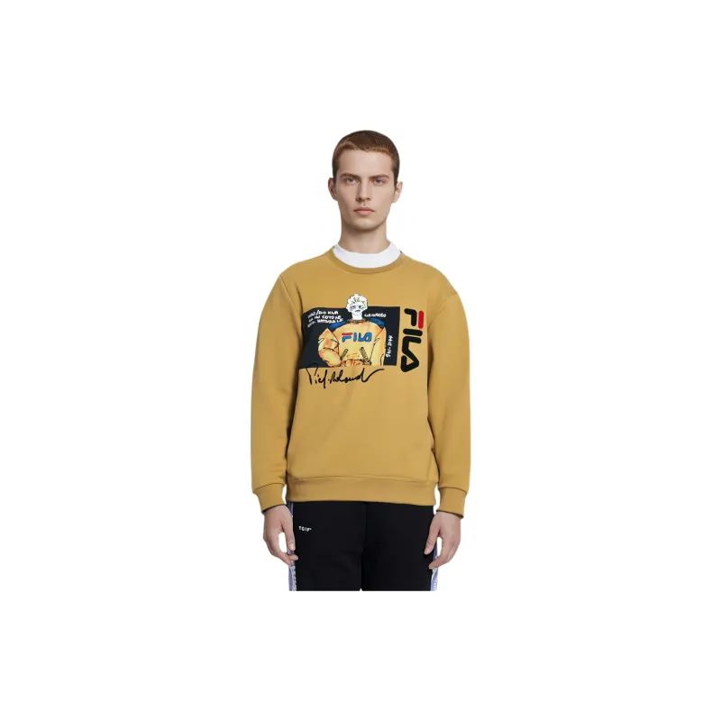 FILA Sweatshirts Men Sand Yellow-2